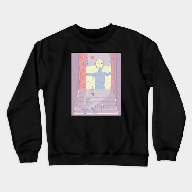 Get out the cave Crewneck Sweatshirt by Rubbish Cartoon